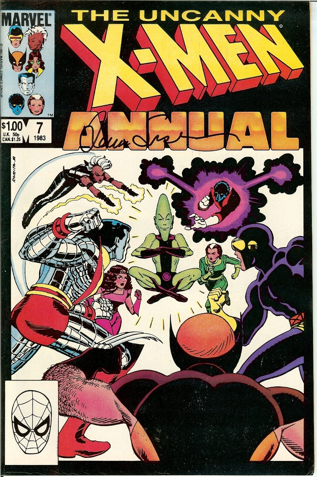 X-Men Giant Size Annual #7 Cover Signed Louise Simonson COA
