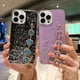 thumbnail image 2 of Diamond Love Bracelet Glitter Funda Samsung Galaxy A54 A14 A14E A04s A04 A73 A53 A13 A23 A33 Silicona Para Teléfono Correa De Muñeca Cadena Suave TPU Protección Negro Cubierta Gao Jiahui unisex, 2 of 2