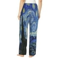 thumbnail image 3 of Daiia The Starry Night Women's Sleep Pant with Pockets and Drawstring,Pajama Pants-Small, 3 of 9