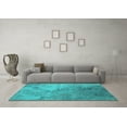 thumbnail image 3 of Ahgly Company Indoor Rectangle Oriental Turquoise Blue Industrial Area Rugs, 6' x 9', 3 of 4