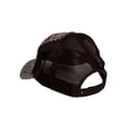 thumbnail image 3 of Womens Distressed Leopard Print Cap – Adjustable Trucker Hat with Frayed Bill, Brown, 3 of 4