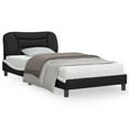thumbnail image 6 of vidaXL Bed Frame with LED Lights Base Platform Bedroom Furniture Faux Leather, 6 of 139