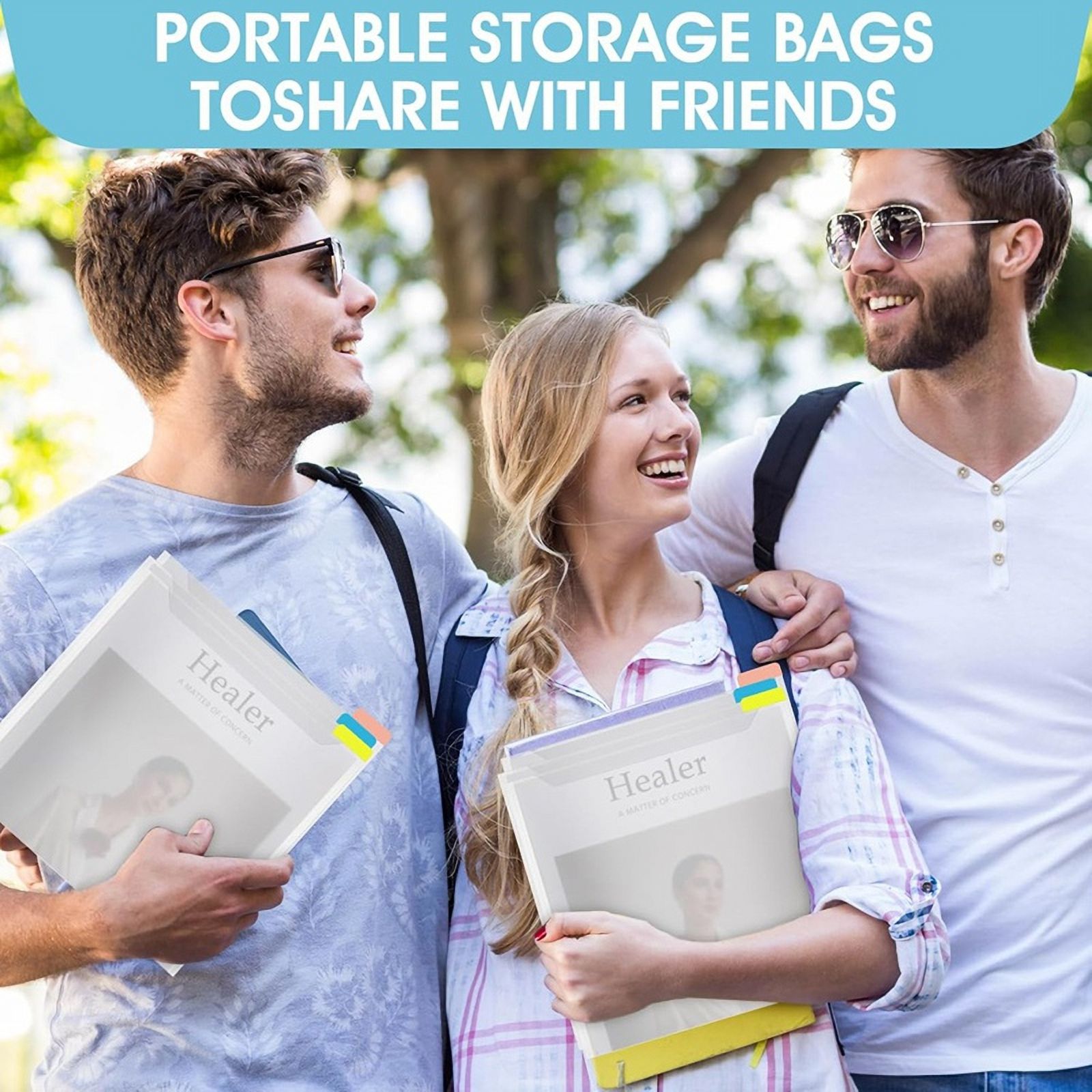 Scrapbook Paper Storage Organizer 12x12 Inch Clear Scrapbook Paper Organizer with Sticky Index Tabs Holds