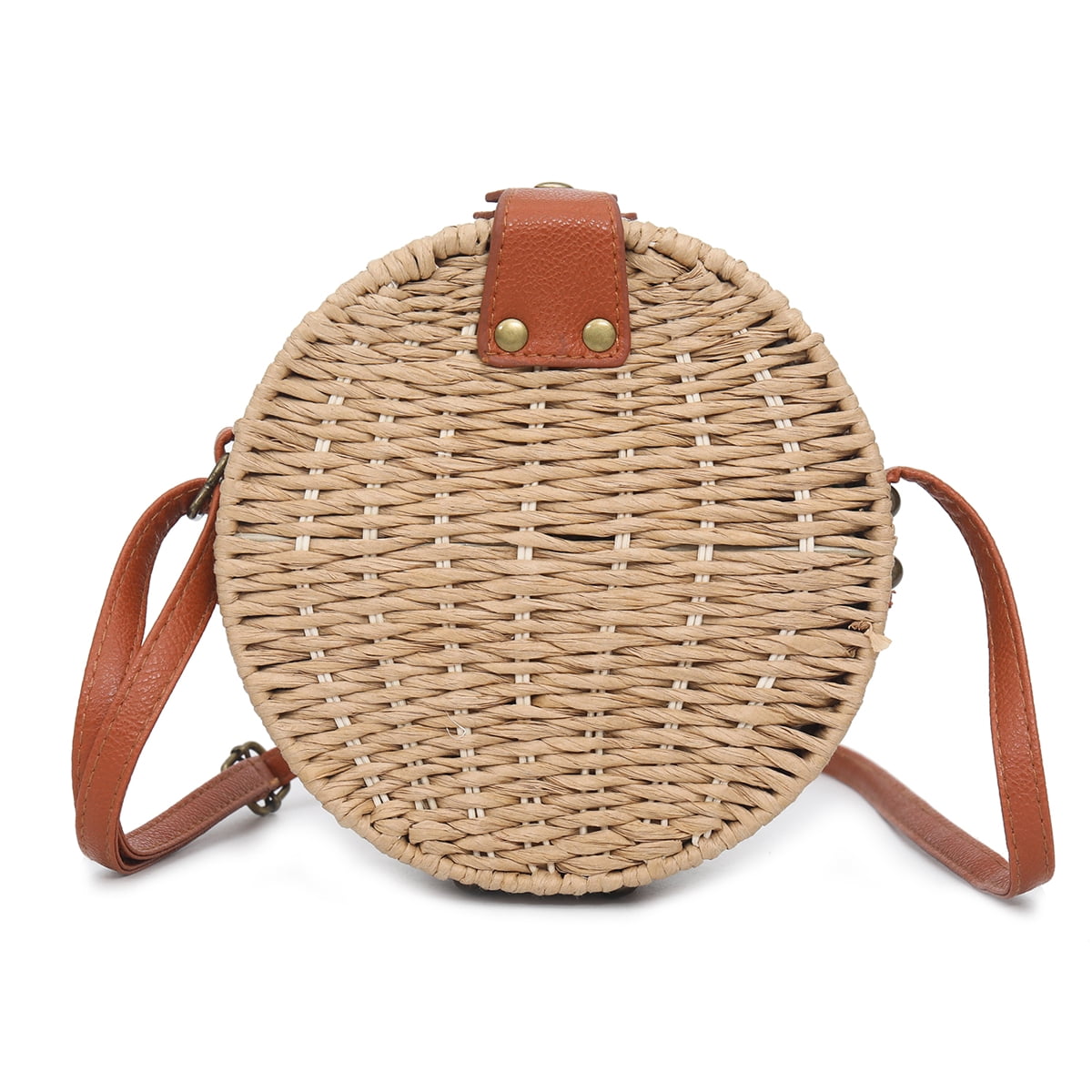 straw over the shoulder bag