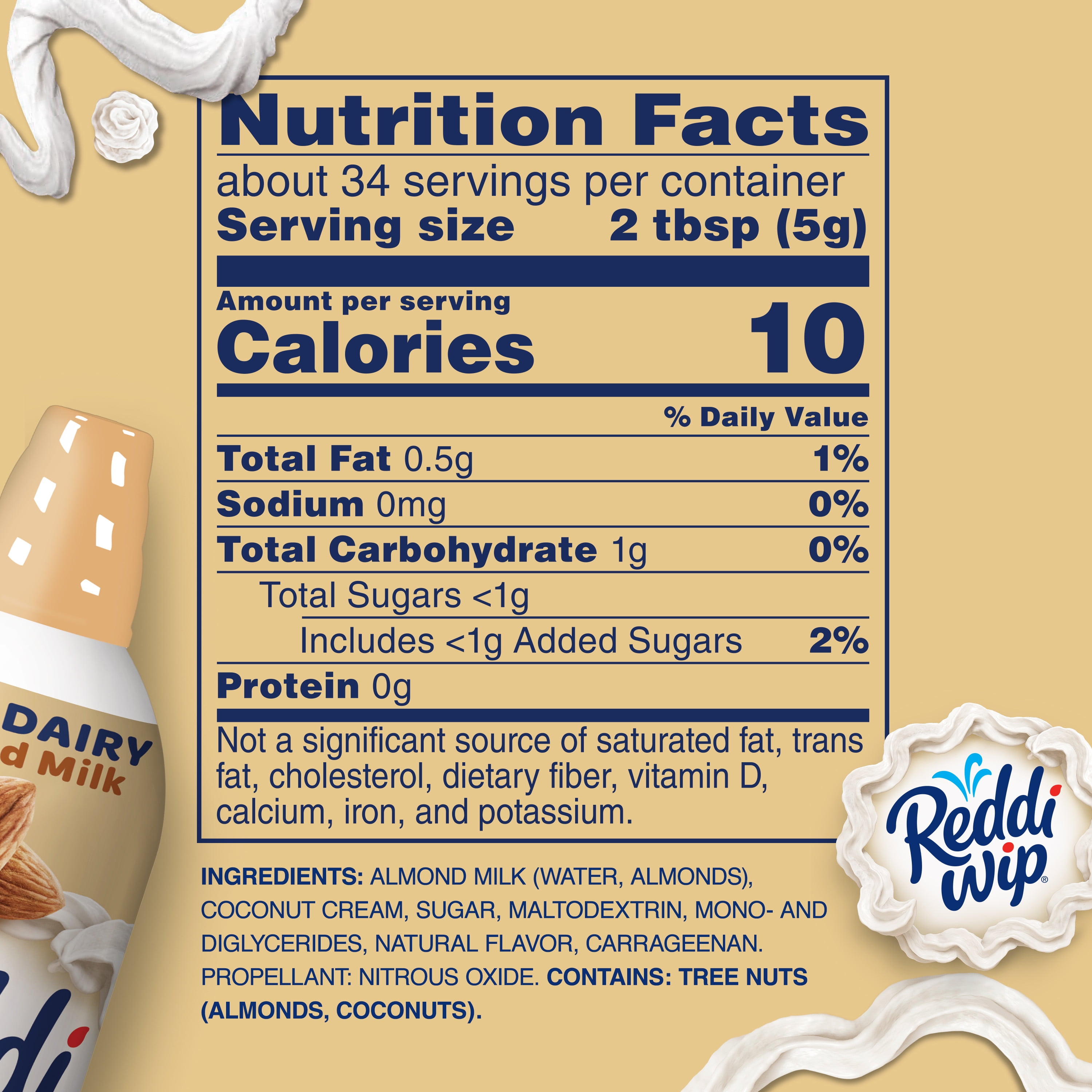 Reddi Whip Cream Nutrition Facts Bios Pics Reddi Whip Cream Nutrition Facts Bios Pics