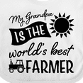 thumbnail image 4 of Inktastic My Grandpa is the World's Best Farmer Tractor Design Boys or Girls Baby Bib, 4 of 4