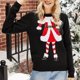 thumbnail image 3 of Suéteres nuevos con patrón bordado de Navidad para mujer, suéteres de punto para otoño e invierno, jerséis cálidos para mujer, tallas grandes, suéter de mujer, 3 of 4