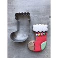 thumbnail image 3 of Christmas Cookie Cutter Set 6 Piece Christmas Tree with Star, Santa Face, Gingerbread Man, Reindeer, Candy Cane with Bow and Stocking Biscuit Fondant Sandwich Cutters Stainless Steel - -, 3 of 9