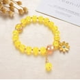 thumbnail image 3 of Bright Daisy Bracelet Gifts For Women Elastic Bracelet Cracked Quartz, 3 of 6