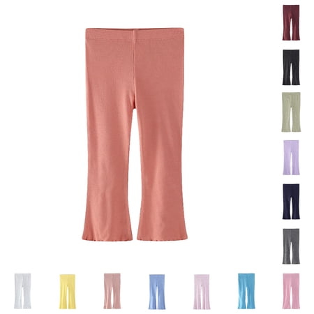 Children s Bottom Pants Summer Thin Ice Silk Pants Style Little Girl Casual Pants Versatile Western Style Pants Cat Leggings 4-5 Years