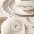 thumbnail image 4 of Carote 12-Piece Ceramic Dinnerware Set, Plates and Bowls Dish Sets Service for 4, Durable Kitchen Dining Dish Set, 4 of 8