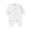 White, variant on GobdXE Cartoon Sheep Print Wrap Long Sleeve Baby Romper Cross Side Snap Soft Cotton Newborn Onesie Size:0-1 Months