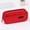 Red, variant on Pink Double Layer Pencil Case - Large Capacity Travel Organizer for Pens, Makeup, Art Supplies (Oxford Fabric, TSA-Friendly)