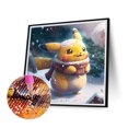 thumbnail image 2 of Pintura de diamante 5D DIY completo redondo taladro Pikachu FLhrweasw Kit decoración del hogar Nuevo, 2 of 9