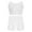 White, variant on SiiRoh Girls Shiny Rhinestones Shorts Set Active Crop Tank Top Gymnastics Dance Sports Outfit White 6