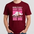 thumbnail image 4 of 2026 Born To Be A Baby Girl Forced To Be A Big Dog T-Shirt – Humorous Animal Theme – Baby Shower Gift, 4 of 6