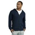 thumbnail image 4 of COUVER Men's Active Casual 100% Cotton Terry Zipper Hoodie, Navy S, 1 Count, 1 Pack, 4 of 4