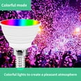 thumbnail image 3 of Bombilla Led E14 Bombilla Que Cambia De Color Rgb Bombilla De Luz Blanca Bombilla Regulable De Repuesto Con Control Remoto Modo De Iluminación Múltiple Para Fiestas En El Hogar Restaurante Monstrate HA025143-02, 3 of 7
