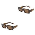 thumbnail image 4 of kurtrusly Rectangular Lightweight Frame Protection For Fashionable Look PC Materials Eyeglasses Leopard print frame 2Set, 4 of 6