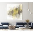thumbnail image 4 of "Saffron Abstrait I" Fine Impression sur Toile Art Giant 72"x72 Pouces, 4 of 6