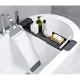 thumbnail image 2 of Mornenjoy Bath Tray for Tub,Bathtub Caddy Tray, Expandable Bath Tub Table Tray Bathtub Shelf Caddy Tray Bath Stand Kitchen Shelf Bathroom Bath Board Organizer Trays for Wine Book Bath Products (Grey), 2 of 7