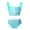 Green, variant on Alvivi Girls 2 Piece Tankini Swimsuit Mermaid Sleeveless Crop Tops and Briefs Bathing Suit Green 6