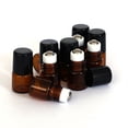 thumbnail image 3 of PENGXIANG 10 Pcs 1ml Empty Brown Glass Bottle Roller Ball Essential Oil Liquid Container, 3 of 4
