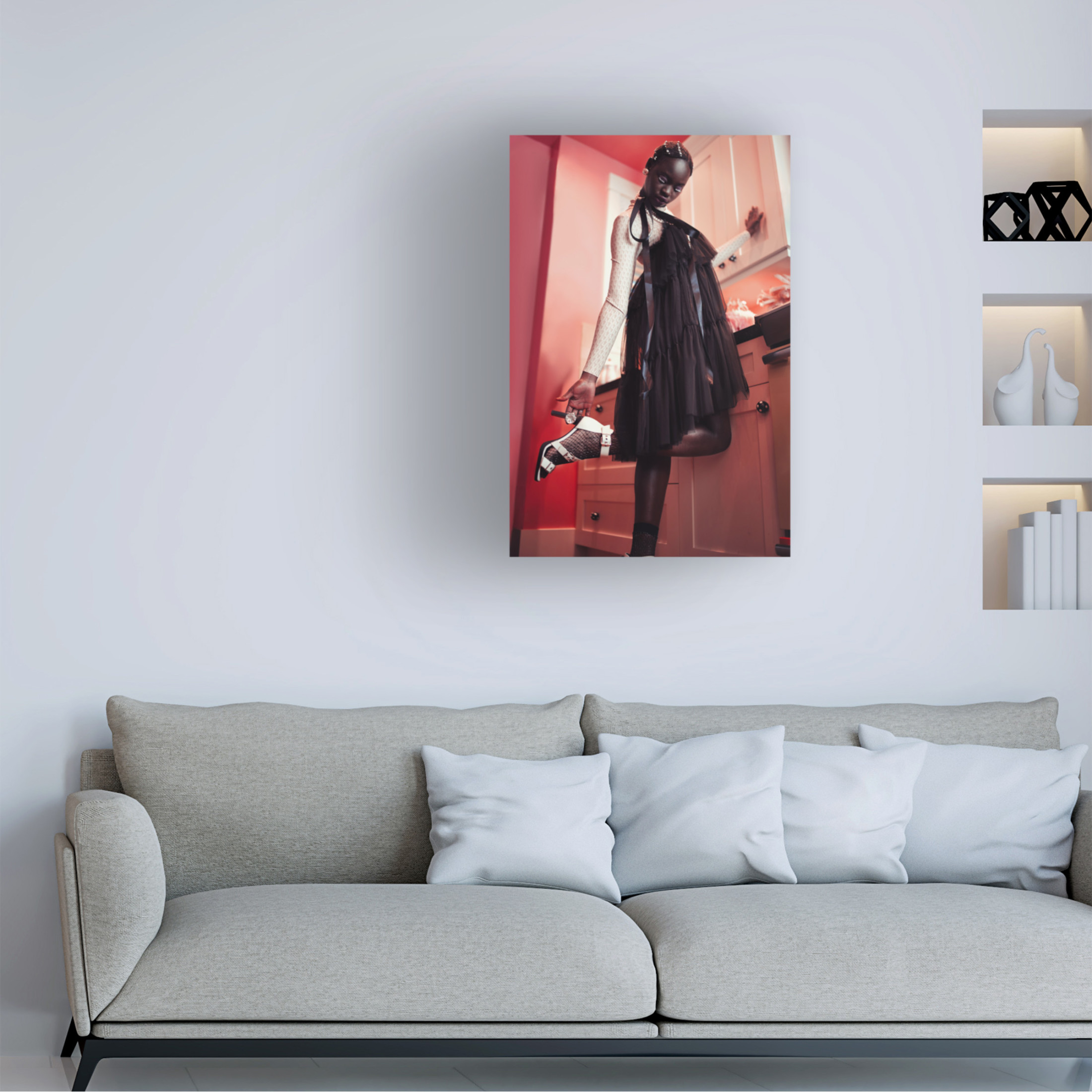 Trademark Fine Art Yasin Hasanian Flamingo Canvas Wall Art