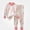 B Pink, variant on ITSAME Girls 2 Piece Crewneck Long Sleeve Pullover and Pants Set Cartoon Print Casual Loungewear Outfit Size 2T