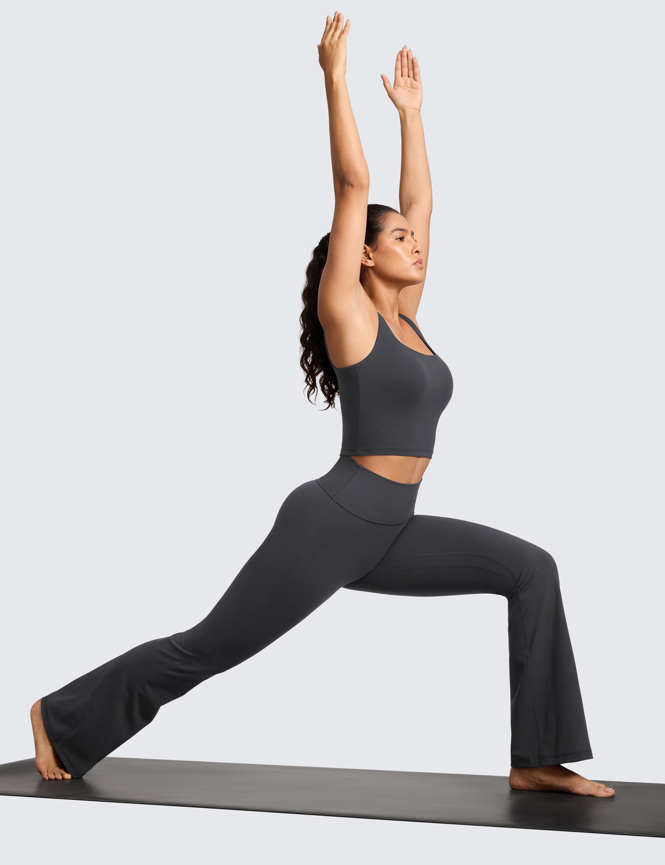CRZ YOGA Secretsculpt Womens Butterlift Scrunch Butt Flare Leggings 31 Inches