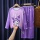 thumbnail image 2 of Sanrio-Pijama de Anime de Hello Kitty para niños, conjunto de ropa de casa de manga larga, pantalones, My Melody Kuromi Cinnamoroll, regalo para niños, 2 of 4