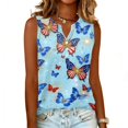 thumbnail image 4 of 250th Anniversary Usa Shirt Women Casual National Flag Print Sleeveless Shirts Patriotic Shirts Tees, 4 of 7