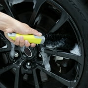 Auto Drive 13-Inch Car Wheel and Brake Dust Removal Brush, Gray