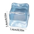 thumbnail image 2 of Light Up Ice Cubes with Acrylic Glow in The Dark Design, 20-Pack 0.55 Inch, Light Blue, for Party Table Decorations, 2 of 3