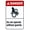 Warning Sign 1, variant on Do Not Play In Or Around Dumpster Sign 8"x12" - Prohibition Security Metal for Business Home Outdoor Indoor Road Yard Garage Street