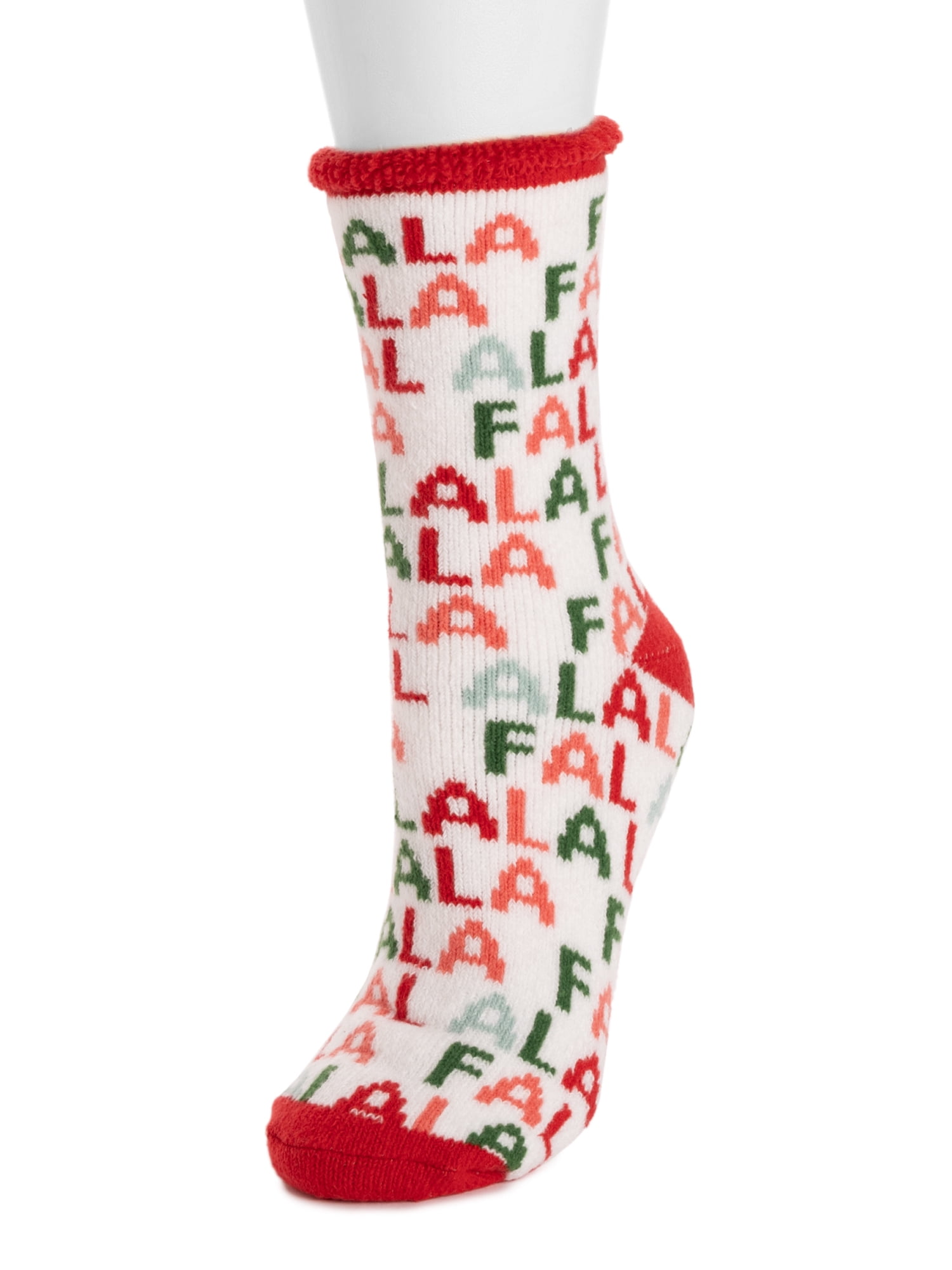 MUK LUKS Women's Tall Crew Lounge Sock, 1-Pack, OSFM