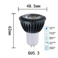 thumbnail image 1 of Bombillas Led RGB 5W reemplaza 30W equivalente a halógeno DC12V/24V MR16 GU5.3 focos de bombilla para iluminación de pista de inundación de paisaje al aire libre, 1 of 4