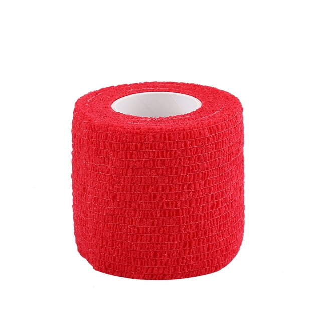 5 rollos/juego de cinta de vendaje autoadhesiva impermeable para articulaciones de los dedos, envoltura para el cuidado deportivo (rojo) YUNYI BRAND Deportes