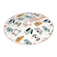 thumbnail image 2 of Balery Puppy Printed Christmas Tree Skirt , Merry Christmas Party Christmas Tree Decoration,Adjustable Tree Skirt-30", 2 of 8