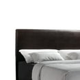 thumbnail image 3 of Contemporary Style Leatherette California King Size Panel Bed, Dark Brown, 3 of 5