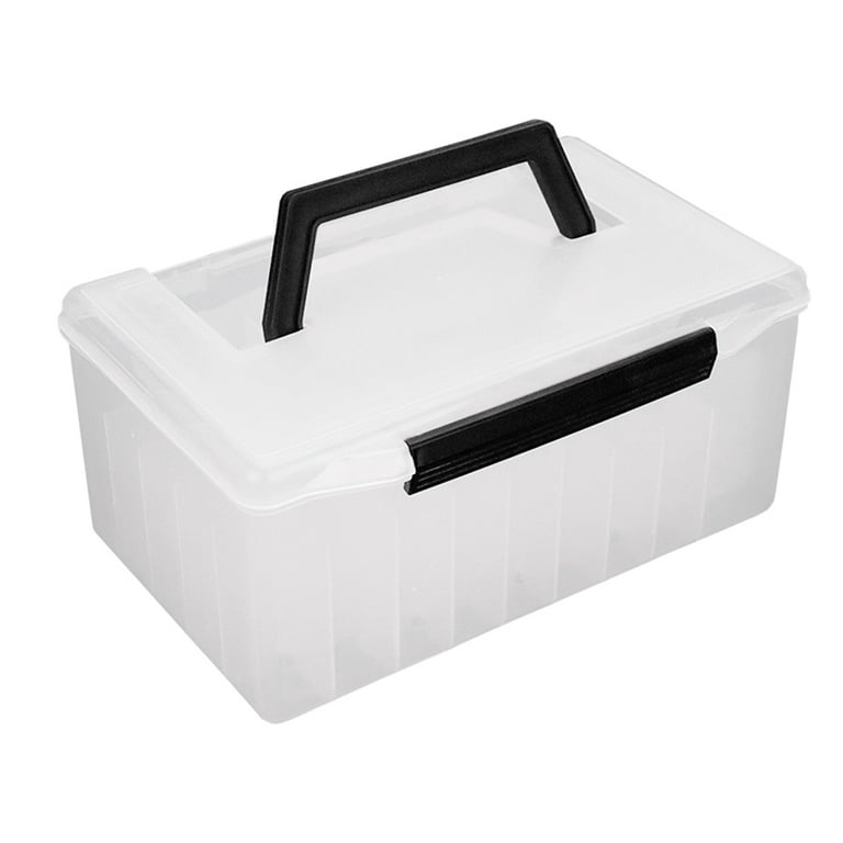 Fishing Tackle Box PVC Fishing Gear Accessories Storage Box Case White