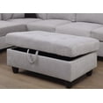 thumbnail image 3 of PonLiving Furniture Raphael Sectional Sofa Left Facing with Ottoman Beige PonLiving Raphael Sectional Sofa Left Facing with Ottoman Beige, 3 of 3