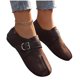 thumbnail image 5 of Zapatos Casuales de las Mujeres Tejido Cuero Mezcla Mule Pisos, Zapatos Planos de las Mujeres Hebilla Ajustable Primavera, 5 of 9