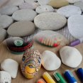 thumbnail image 3 of Paquete de 10 piedras grandes planas para pintar - Decoración de acuario, grava decorativa de playa, manualidades y decoración de jardín, 3 of 5