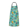 thumbnail image 2 of Lsque Trucks And Excavators Waterproof Apron Chef Aprons for Men Heavy Duty Chemical Work Apron Extra Long Grilling Aprons with Adjustable Bib Apron, 2 of 9