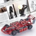thumbnail image 5 of Lilcruibao Kit de construcción Juego de autos modelo rojo - 287 piezas Proyecto de vástago Juguetes de construcción para niños de 8 a 12 años Vehículo de construcción de ensamblaje para niños de 8 9 1, 5 of 5