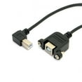 thumbnail image 2 of Chenyang CY Right angled USB B Male to Female Extension Cable with Screws for Panel Mount 1m Cable, 2 of 7