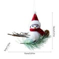 thumbnail image 2 of Bwiyojiz Décorations de Noël pour la Maison, Produits de Vacances, Ornements en Mousse Artificielle Oiseaux Rouges pour Arbre, Cadeaux pour Ami, Rouge, 2 of 6