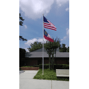 18' Foot American Steel Sectional Flag Pole Kit