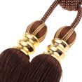 thumbnail image 3 of 2 piezas Tieback bors accesorios de bo colgante Ventana decorativa marrón Sunnimix Cortina Tieback Borlas Cuerda, 3 of 8